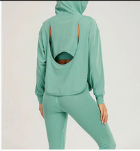 Load image into Gallery viewer, Green Open Back Hoodie
